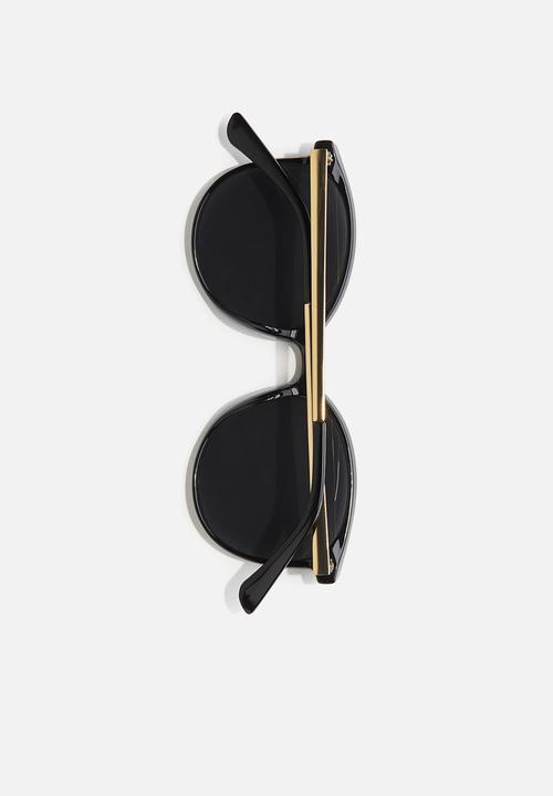 H&M - Round sunglasses - black & gold-coloured