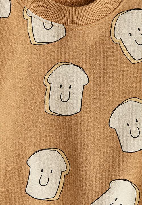 H&M - Printed sweatshirt - brown toast 