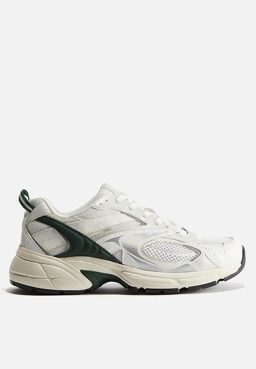 H&M - Chunky trainers - white & dark green