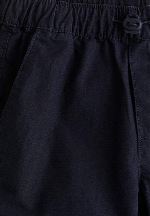 H&M - Cotton cargo trousers - navy blue