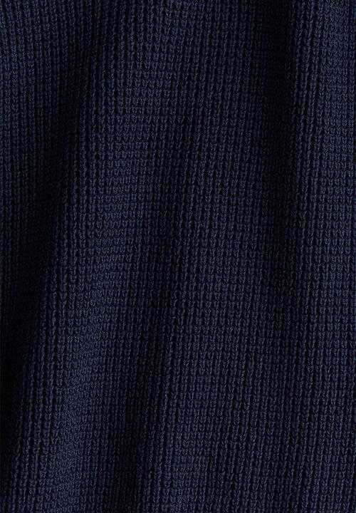 H&M - Waffle-knit henley jumper - navy blue