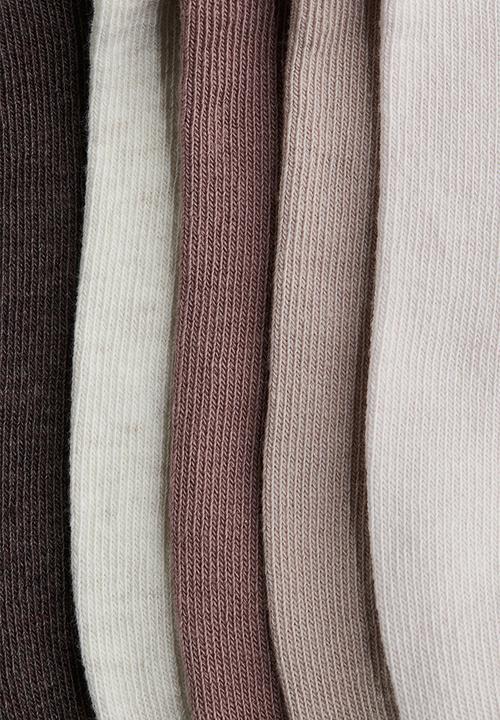H&M - 7-pack trainer socks - powder pink/dark dusty pink 