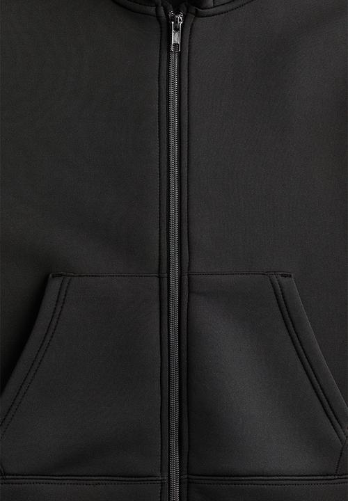H&M - Oversized scuba hoodie - black