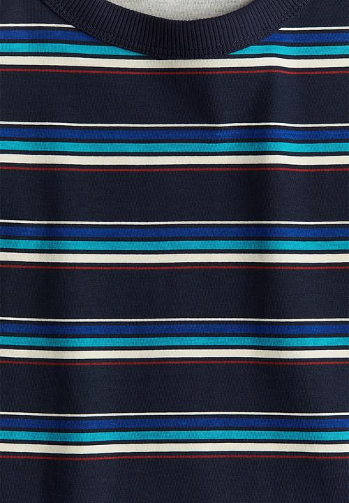 H&M - Long-sleeved t-shirt - navy blue striped