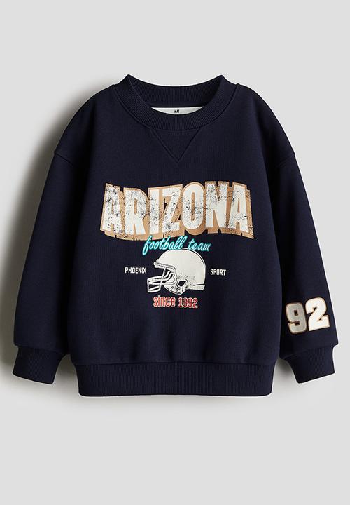 H&M - Printed crew-neck sweatshirt - navy blue arizona
