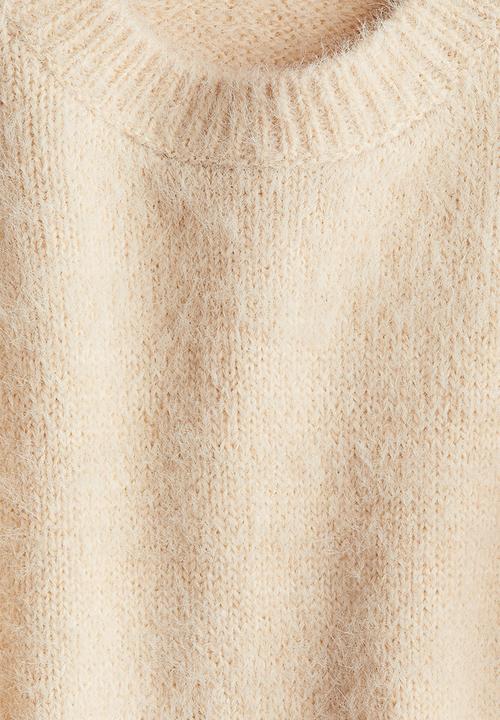 H&M - Brushed fine-knit jumper - light peach