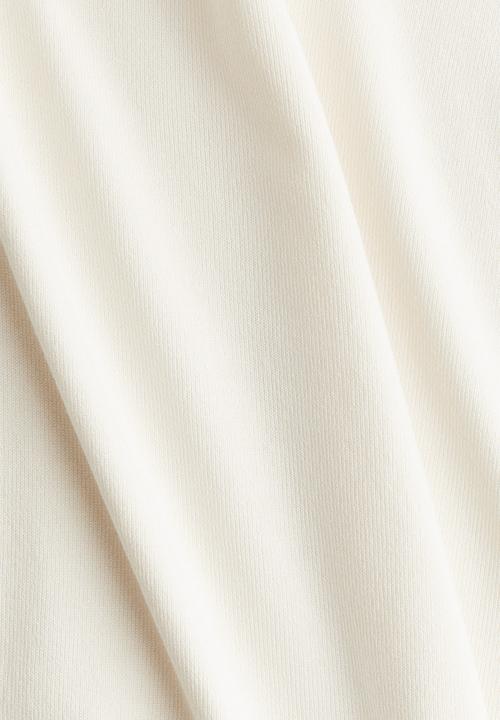 H&M - Fine-knit T-shirt - cream