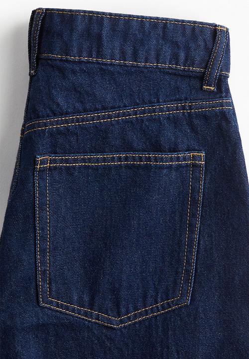 H&M - Wide high jeans - dark denim blue