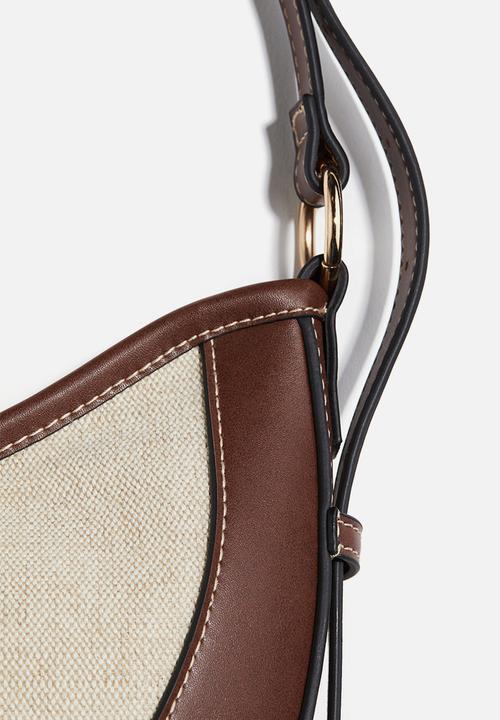 H&M - Shoulder bag - light beige & brown