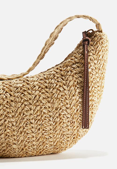 H&M - Straw crossbody bag - beige