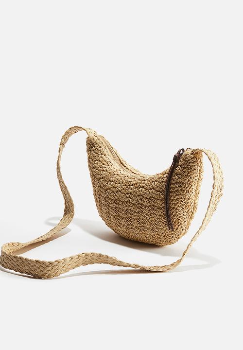H&M - Straw crossbody bag - beige