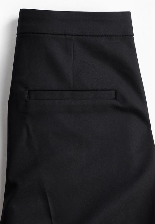 H&M - Tailored cigarette trousers - black