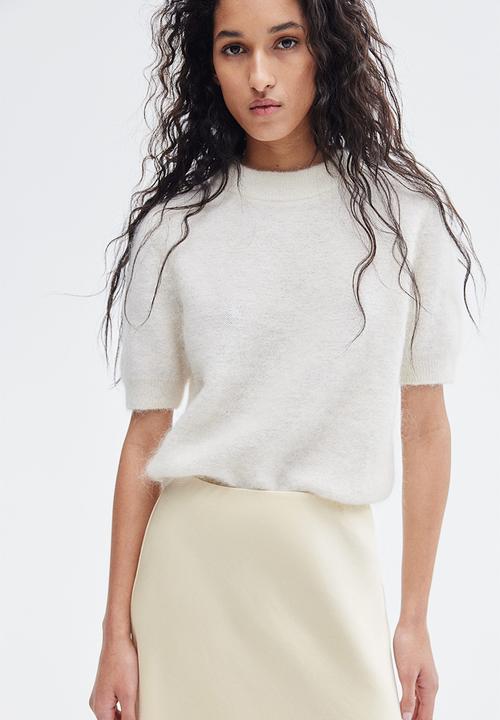 H&M - Midi skirt - pale yellow
