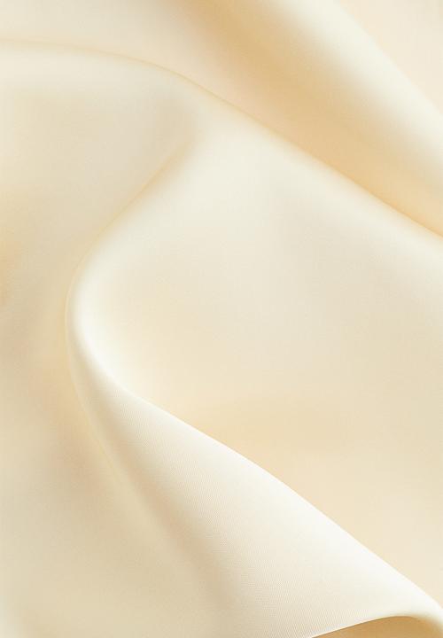 H&M - Midi skirt - pale yellow