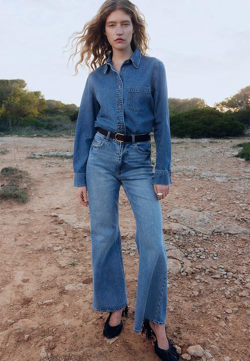 H&M - Denim shirt - denim blue