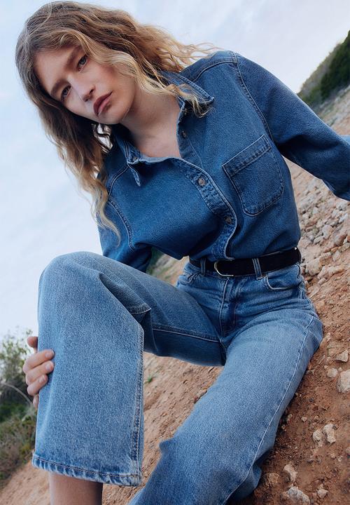 H&M - Denim shirt - denim blue