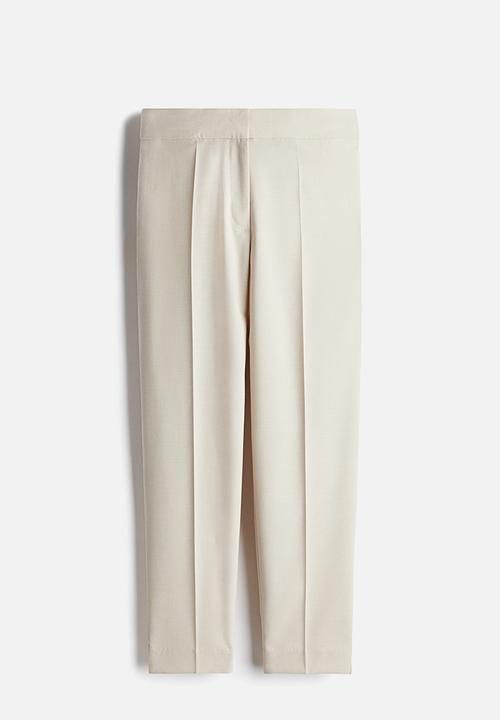 H&M - Ankle-length cigarette trousers - light beige