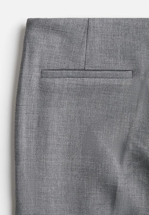 H&M - Flared crease-leg trousers - grey