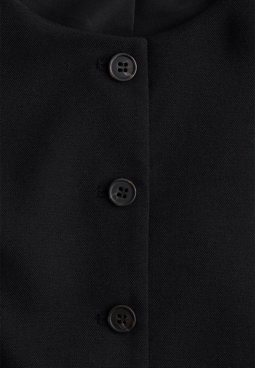 H&M - Long suit waistcoat - black