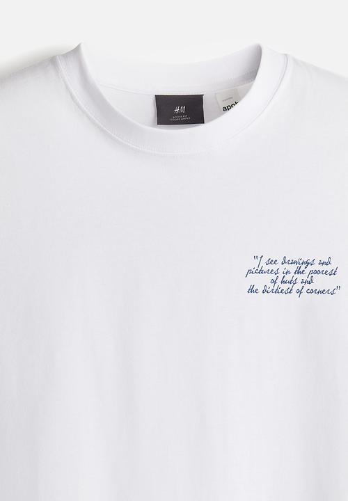 H&M - Loose fit t-shirt - white vincent van gogh