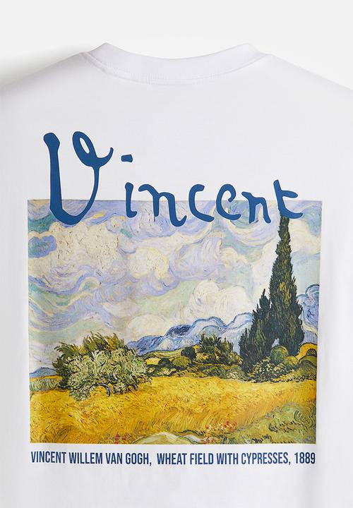 H&M - Loose fit t-shirt - white vincent van gogh