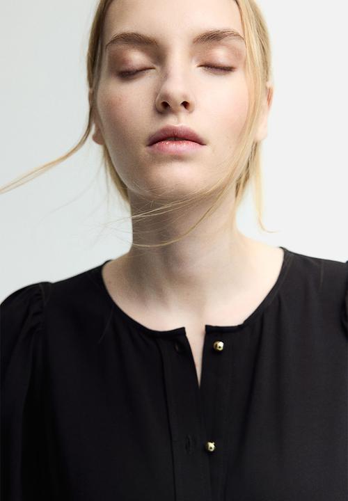 H&M - Tie-belt dress - black