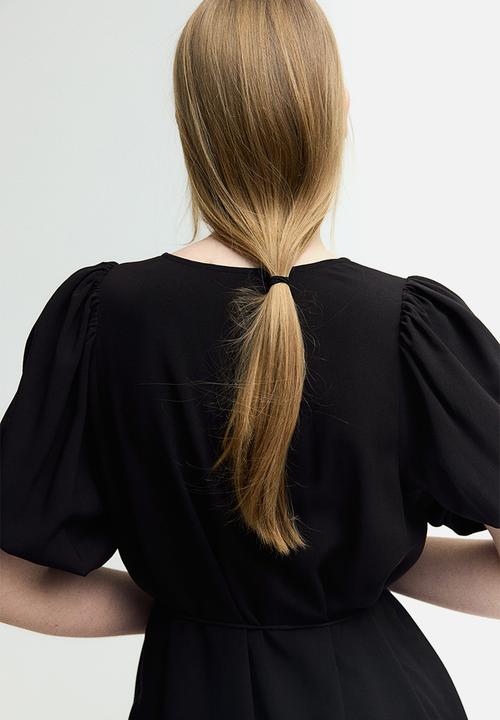 H&M - Tie-belt dress - black