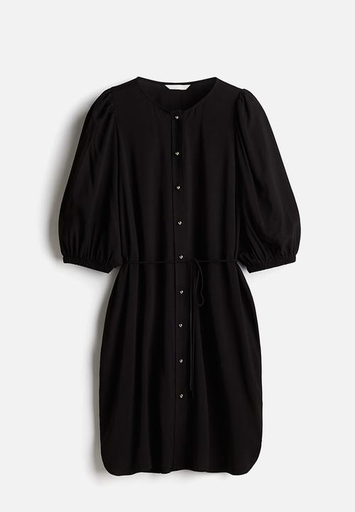 H&M - Tie-belt dress - black