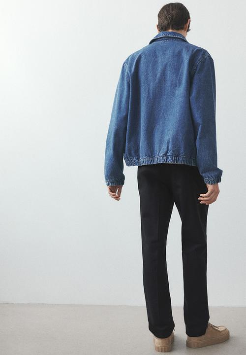 H&M - Regular fit crease-leg chinos - black