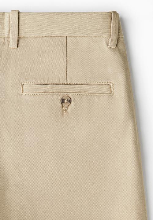H&M - Regular fit crease-leg chinos - beige