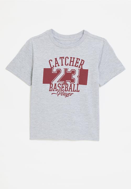 Pop Candy - Graphic tee - grey/maroon