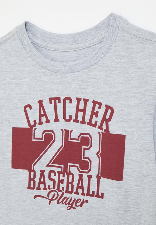 Pop Candy - Graphic tee - grey/maroon