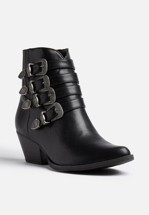 Glamorous - Buckled Cowboy Boot