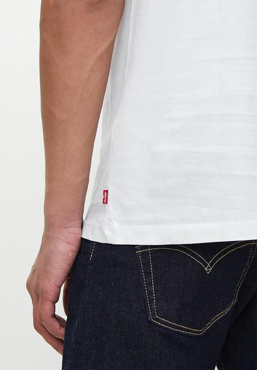 Levi’s® - Graphic crew neck tee za - vintage chilli oil & white