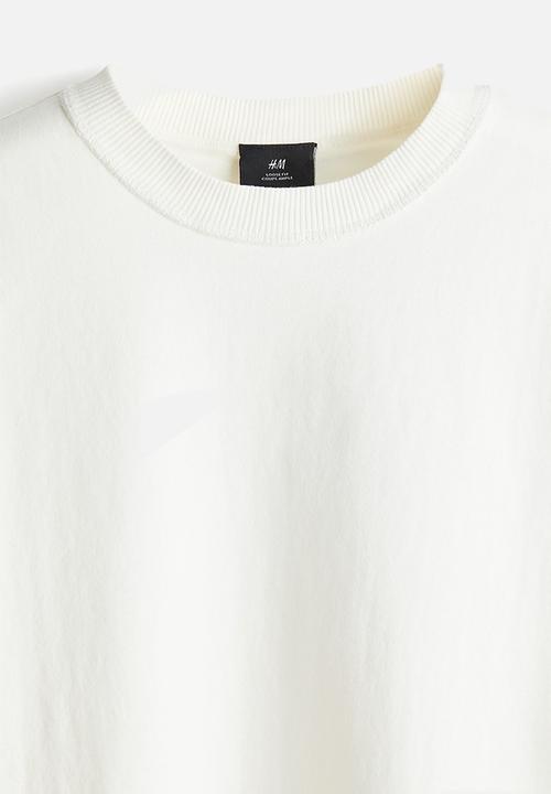 H&M - Loose fit printed t-shirt - white eagle
