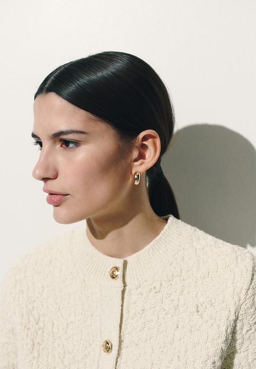 H&M - Textured-knit cardigan - cream