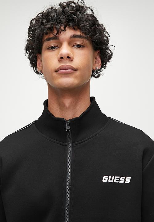 GUESS - Mickey Full Zip Sweatshirt - Jet Black A996
