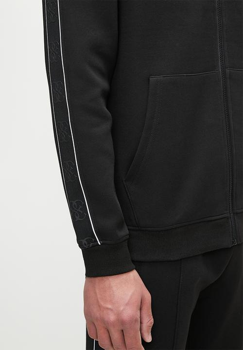 GUESS - Mickey Full Zip Sweatshirt - Jet Black A996