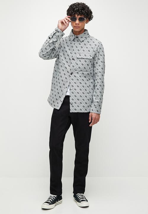 GUESS - Monogram Shacket - Blue 4G Logo Combo