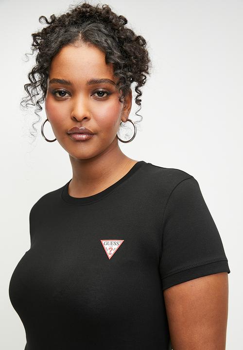 GUESS - Ss Cn Mini Triangle Tee - Jet Black A996