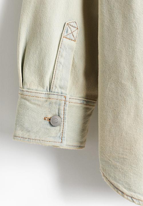 H&M - Oversized fit denim shirt - cream