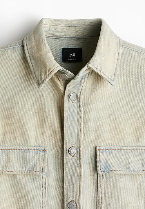 H&M - Oversized fit denim shirt - cream