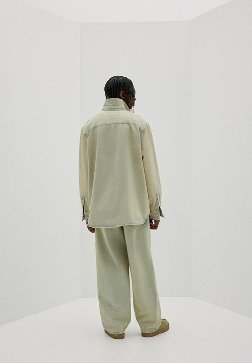 H&M - Oversized fit denim shirt - cream
