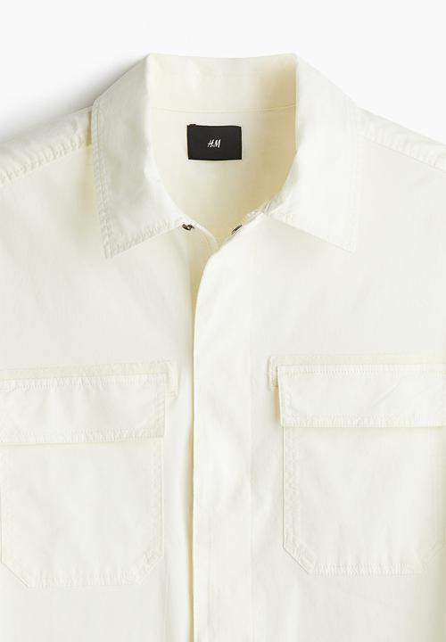 H&M - Regular fit utility overshirt - cream