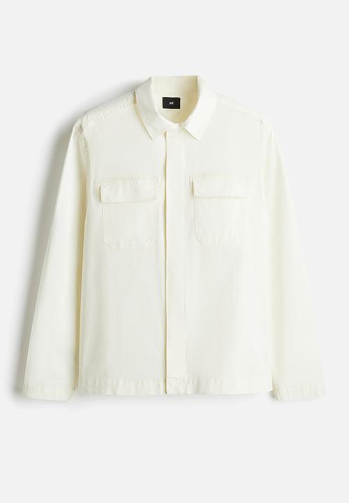 H&M - Regular fit utility overshirt - cream