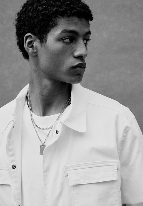 H&M - Regular fit utility overshirt - cream