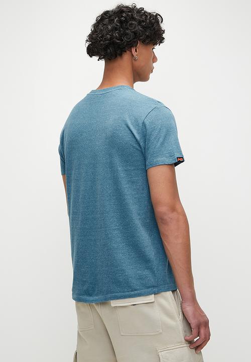 Superdry. - Essential Logo Emb Tee - Alaskan Blue Marl