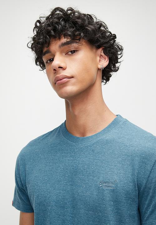Superdry. - Essential Logo Emb Tee - Alaskan Blue Marl