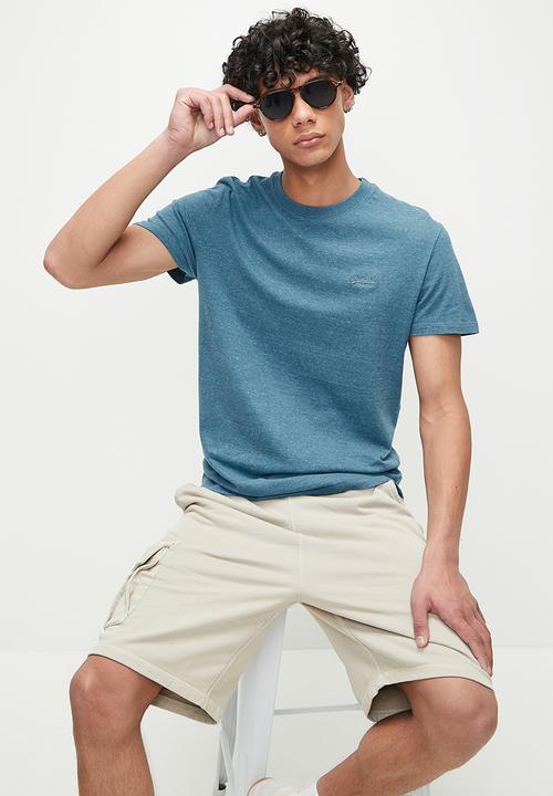 Superdry. - Essential Logo Emb Tee - Alaskan Blue Marl