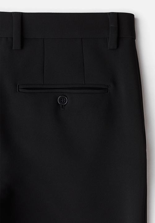 H&M - Slim fit cropped trousers - black